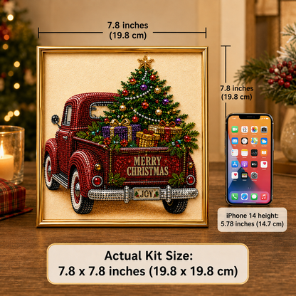 3D Vintage Christmas Truck