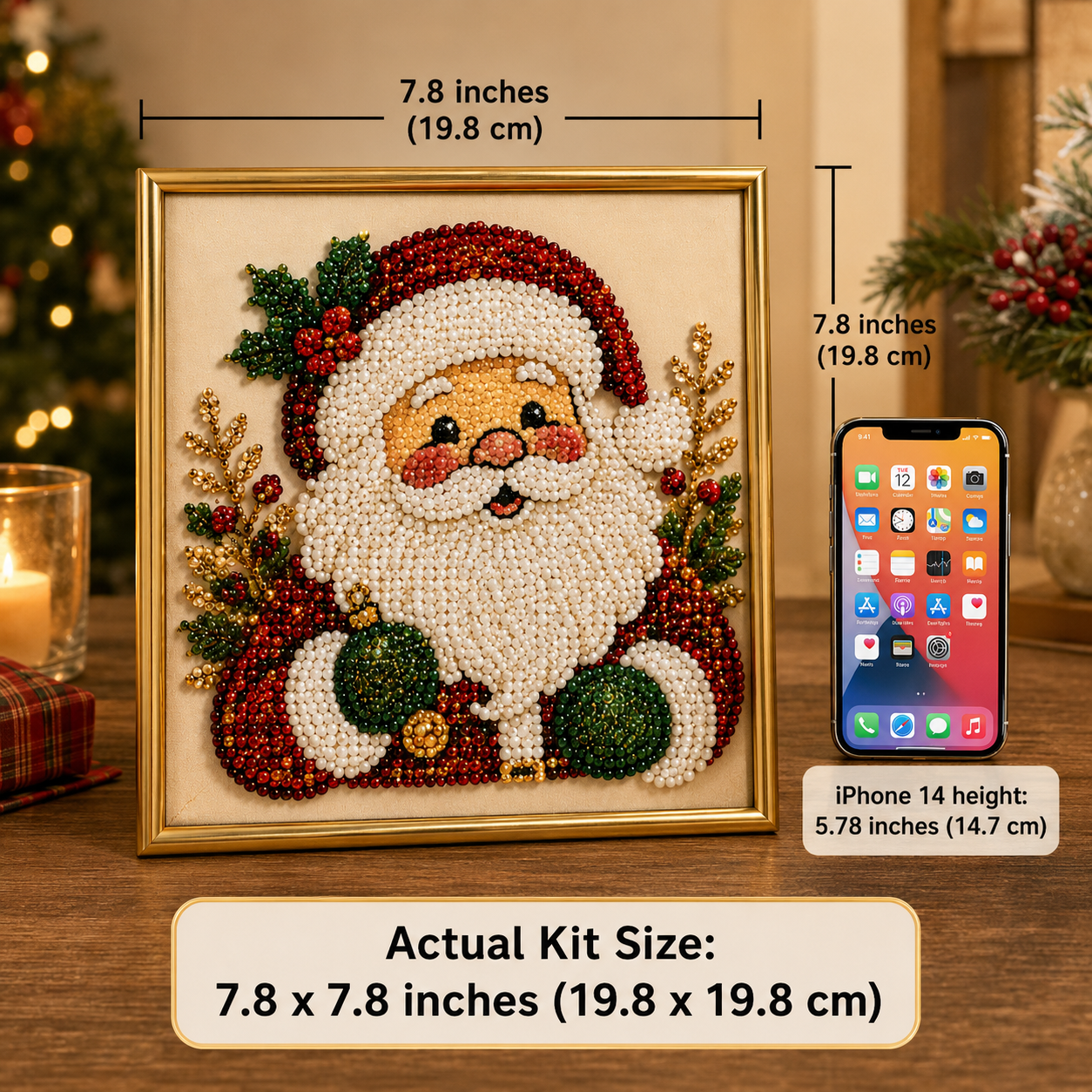 3D Christmas Pearl Art Kit