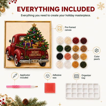 3D Vintage Christmas Truck